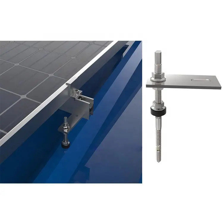 La teja solar de la corrosión de teja del gancho plano anti del tejado engancha fácil instalar