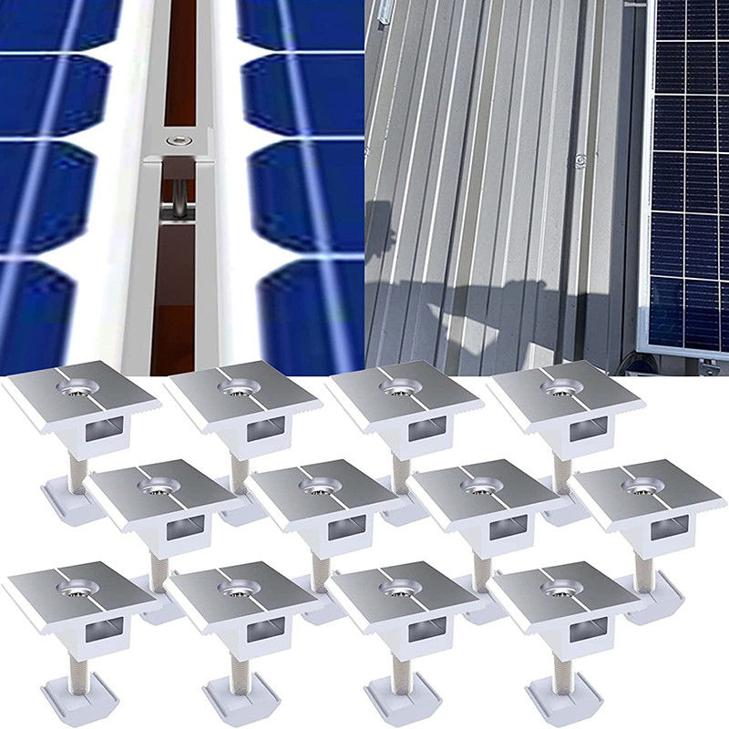Instalación segura anticorrosión certificada ISO9001 de la media abrazadera del panel solar
