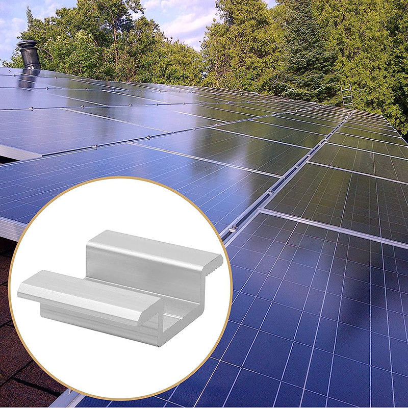 El techo del panel solar del metal que no oxida sujeta con abrazaderas la carga de nieve 1.5KN/M2 de 40/50/60/80m m