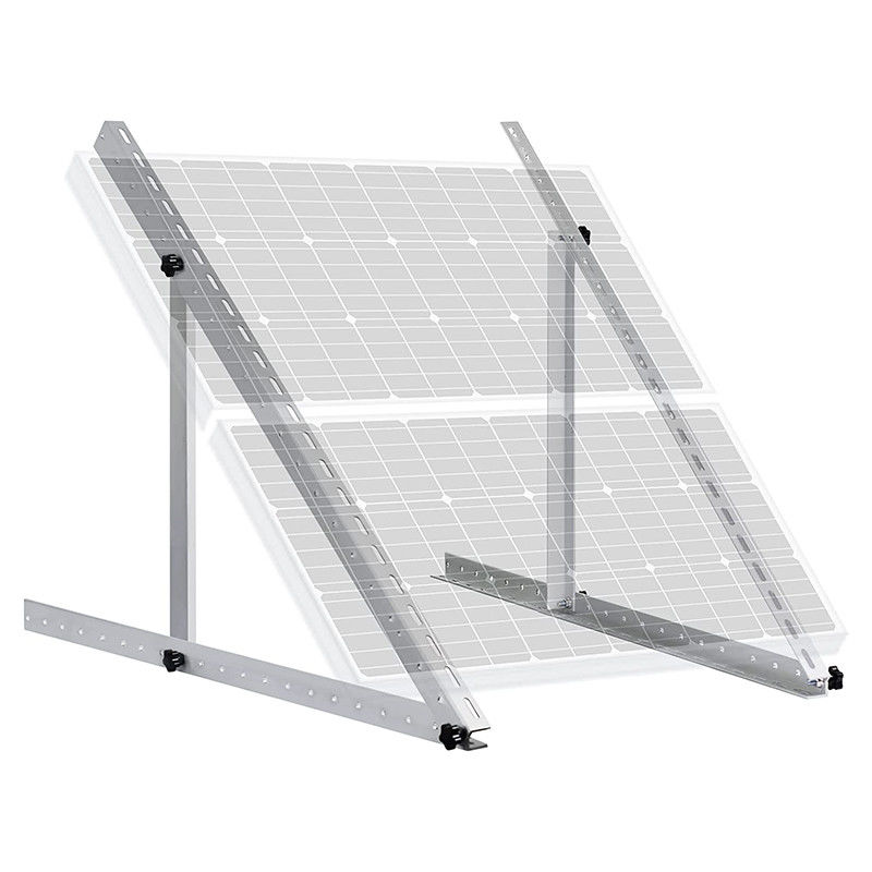 soporte hasta 4' de la inclinación del tejado plano del panel solar 150Mph instalación fácil X8