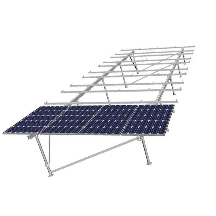 Sistema de montaje solar, estructura de acero al carbono para soporte de paneles solares, soporte de montaje en tierra con tornillo de tierra