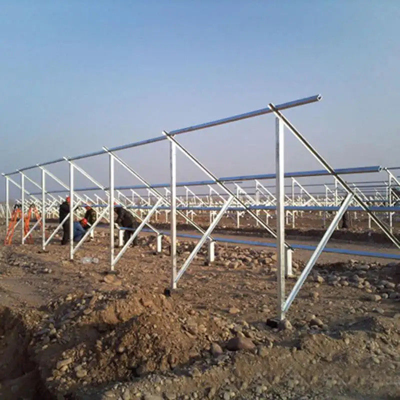Tornillo de tierra o marco metálico concreto de la fundación para el panel solar Al6005-T5