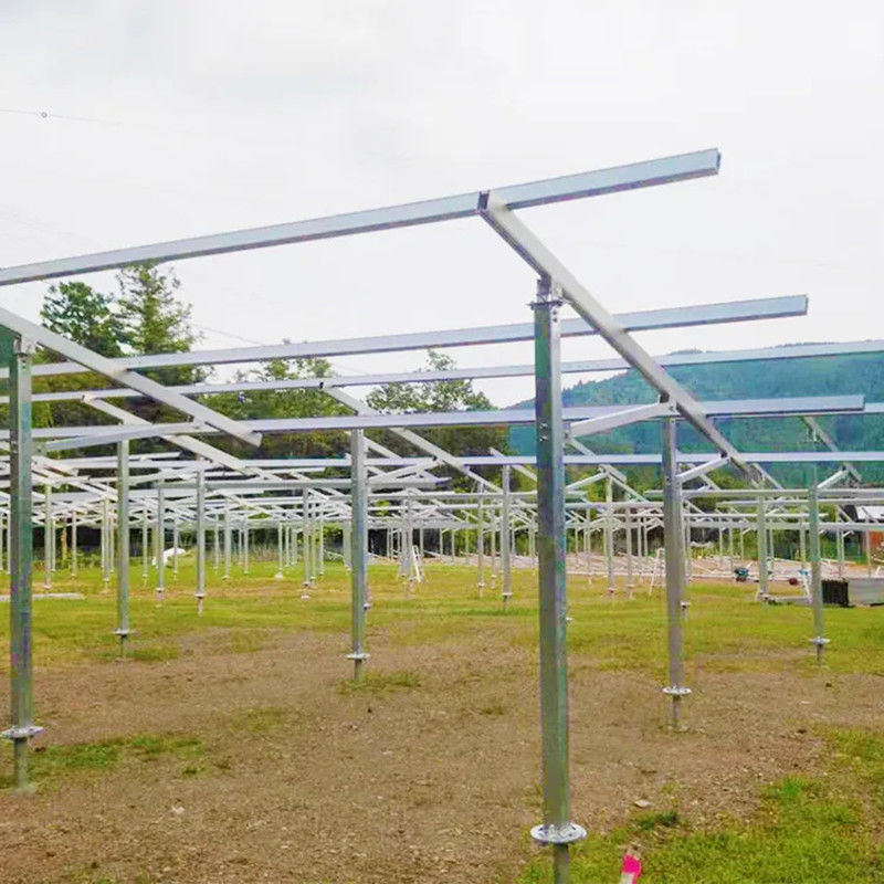 Sistema de montaje solar de tierra de aluminio ajustable Resistencia a la corrosión para la instalación solar