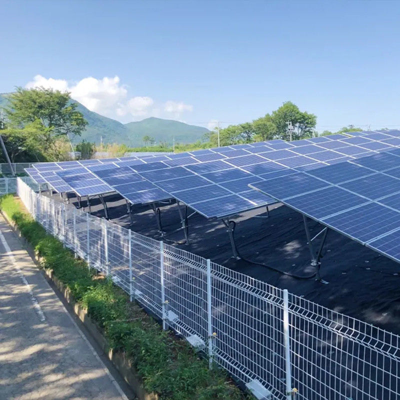 Sistema de montaje solar de tierra de aluminio ajustable Resistencia a la corrosión para la instalación solar