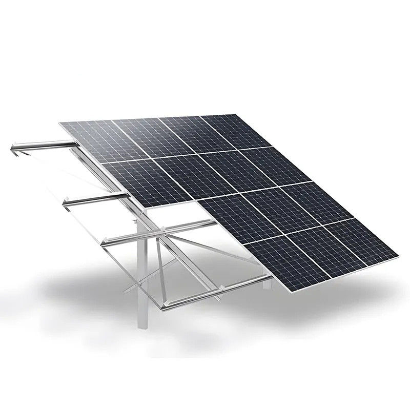 Sistema de montaje solar galvanizado en caliente con ángulo de inclinación de 0 a 60 grados de aluminio zinc magnésio recubierto
