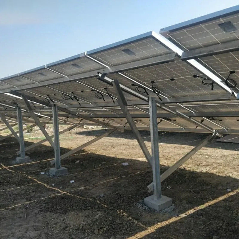 Sistema de montaje solar galvanizado en caliente con ángulo de inclinación de 0 a 60 grados de aluminio zinc magnésio recubierto