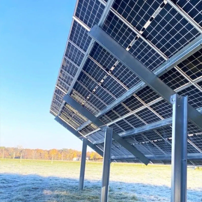 Sistema de montaje solar galvanizado en caliente con ángulo de inclinación de 0 a 60 grados de aluminio zinc magnésio recubierto
