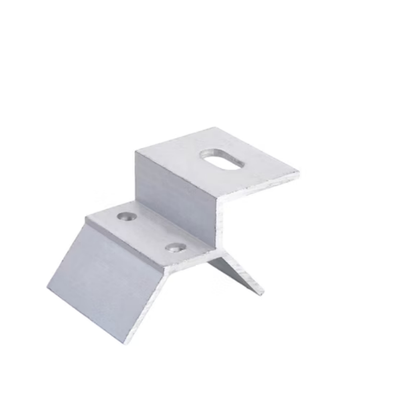 Abrazadera de aleación de aluminio con pernos dobles y agarre dentado para fijación estructural resistente a vibraciones - Abrazadera solar para tejado