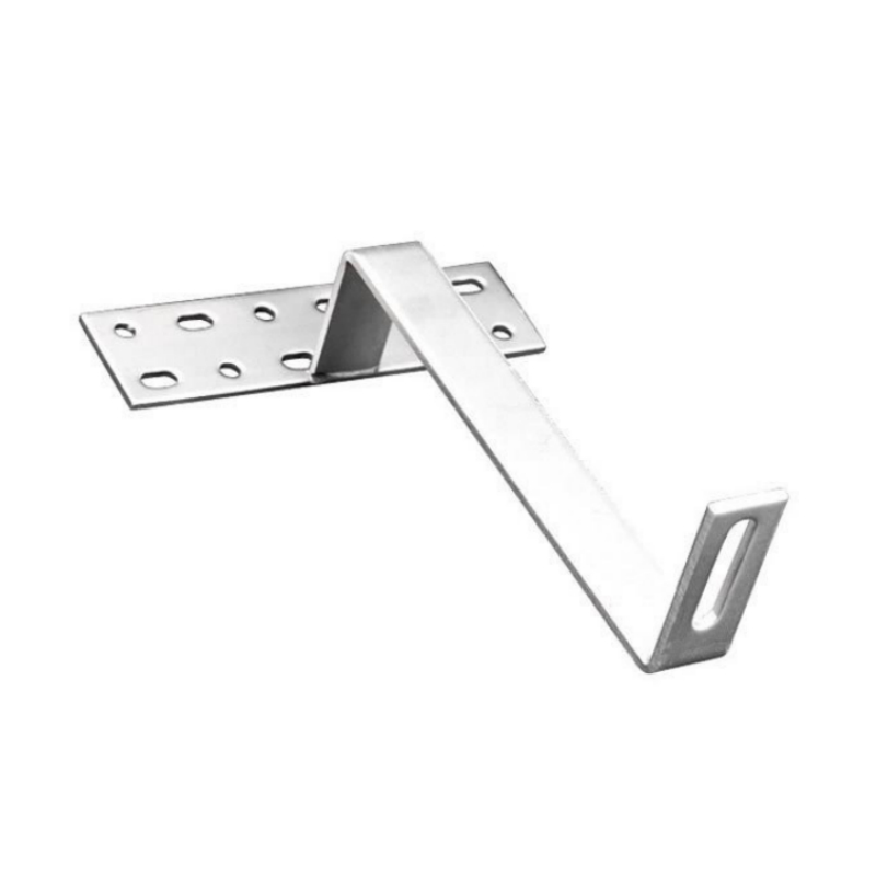 Fabrica de acero inoxidable de techo solar gancho sistema de montaje de techo plano para paneles solares para techo de pizarra solar