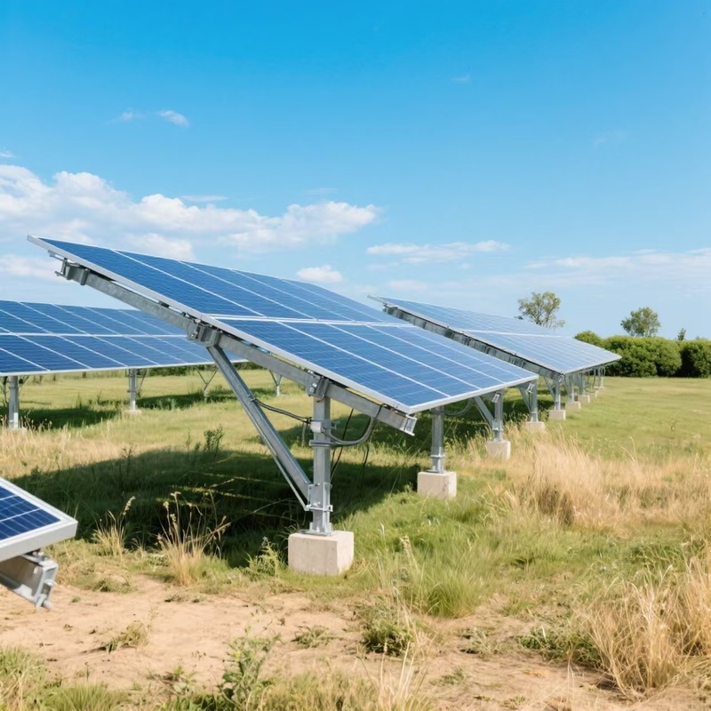 Sistema fotovoltaico de montaje en tierra estructura de tornillo de tierra fundación sistema de montaje en tierra solar para la central eléctrica solar