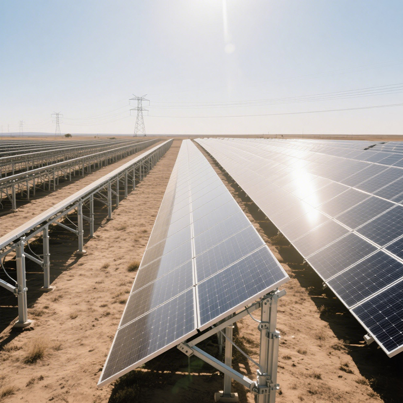Soportes de montaje solar en tierra con ángulos de inclinación personalizados para una fácil instalación y una mejor utilización del terreno