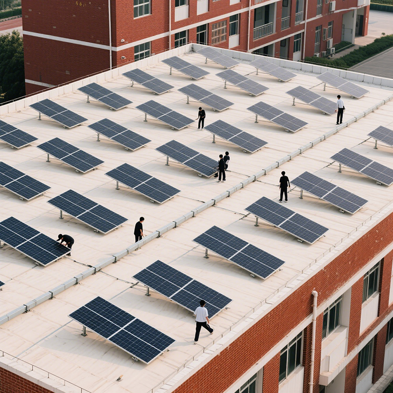 Soportes de montaje para paneles solares de aleación de aluminio para techos metálicos, vida útil de 25 años