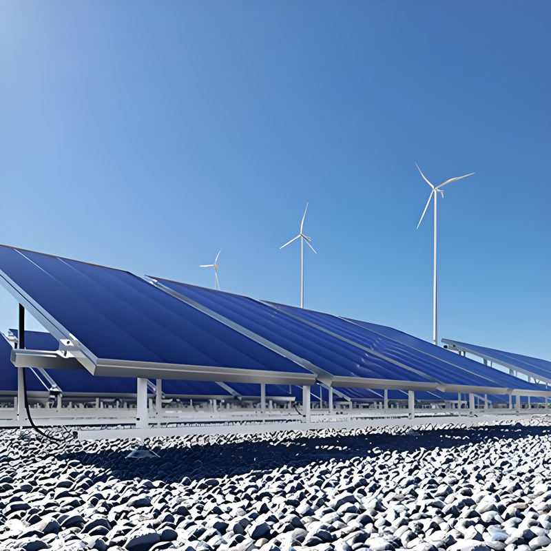Brackets de montaje solar en tierra para plantas de energía solar fotovoltaica a gran escala y de gran utilidad con componentes de acero galvanizado en caliente
