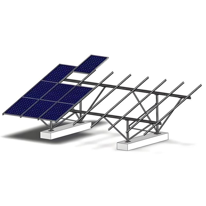Estructura de soporte fotovoltaico solar de alta estabilidad, resistente al viento, a la presión y a la corrosión