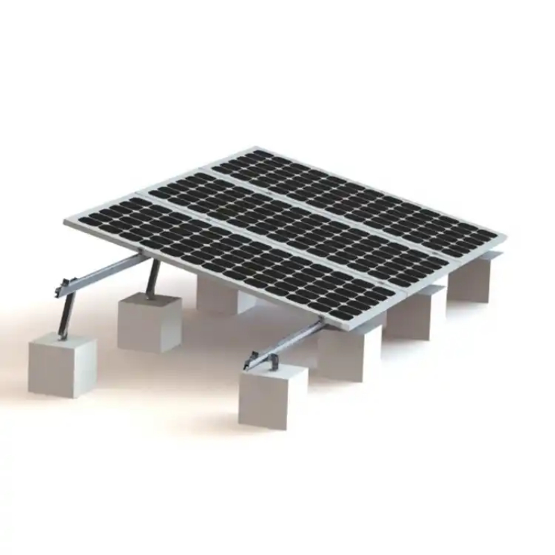 Brackets de montaje de paneles solares duraderos con bastidor de soporte preensamblado y vigas de acero resistentes a la oxidación para su instalación