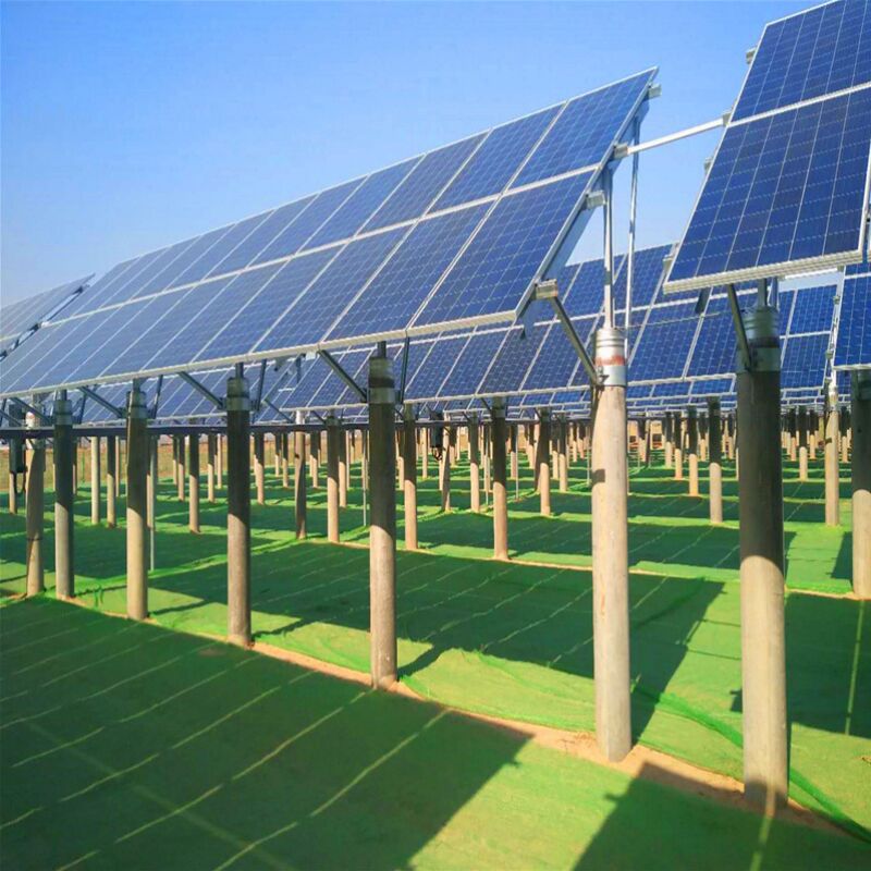 Ground Solar Mounting Brackets, Wind & Snow Resistant with High Stability, Suitable for Complex Landforms