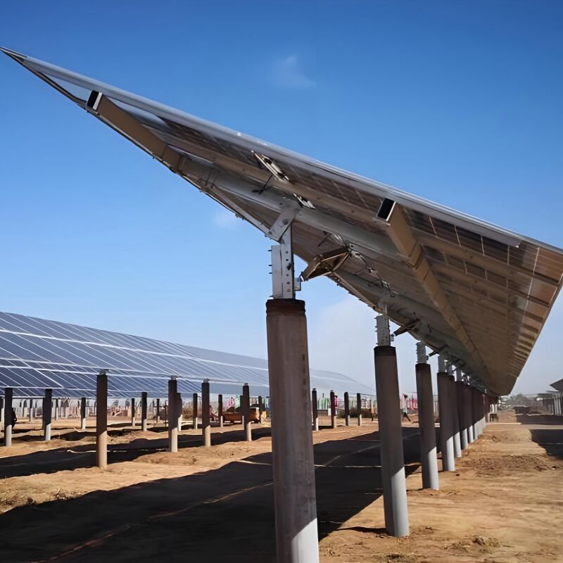 Brackets de montaje solar en tierra hechos de acero galvanizado duradero con un diseño de pila único que proporciona un montaje estable y de módulos solares