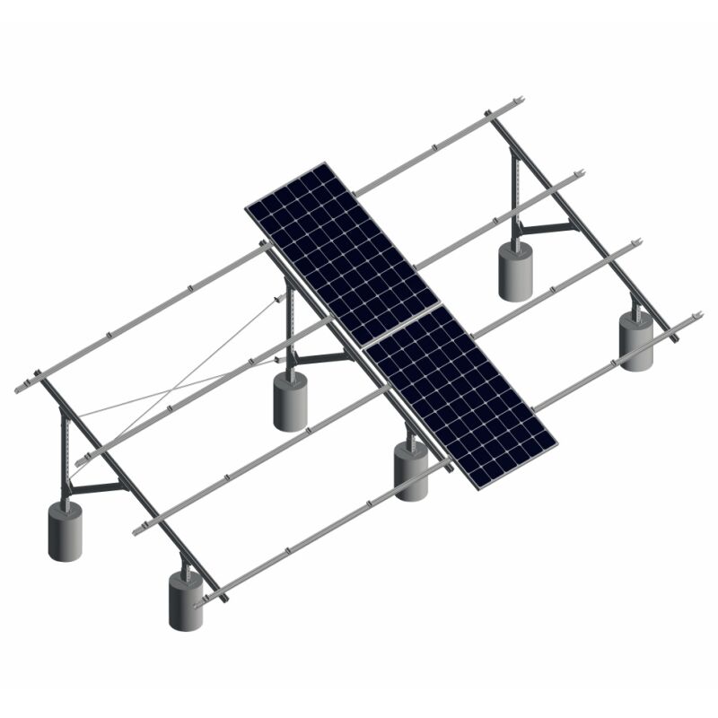 Soportes de montaje de paneles solares diseñados con accesorios y funciones personalizables para garantizar instalaciones de sistemas solares estables.