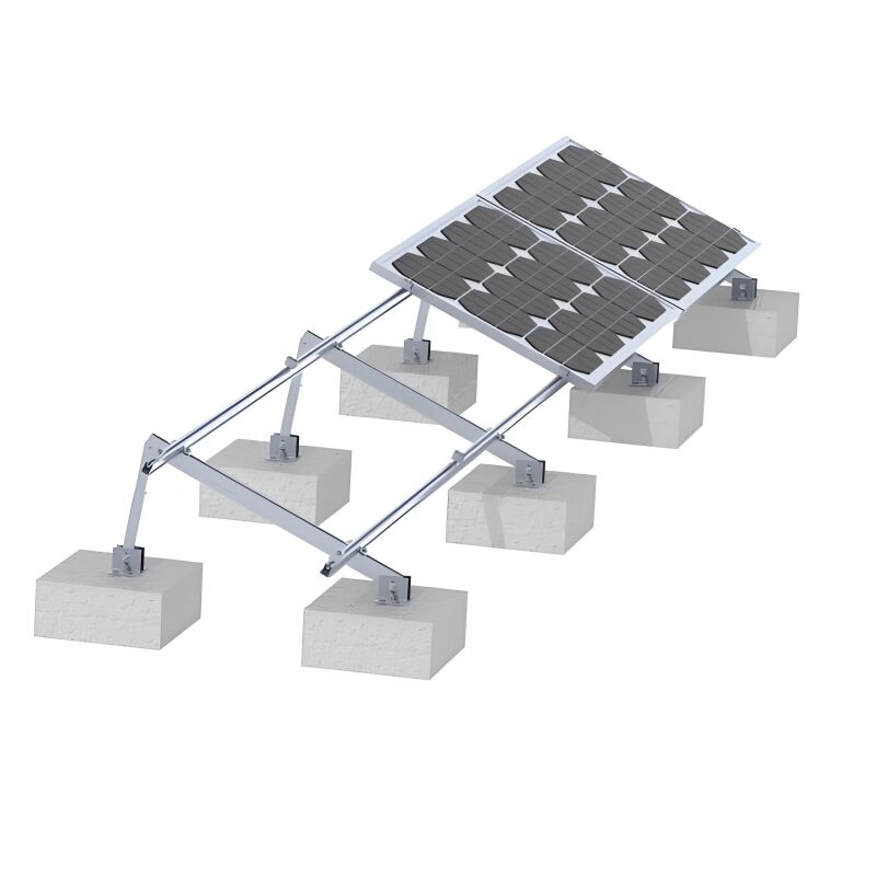 Brackets de montaje de paneles solares duraderos con bastidor de soporte preensamblado y vigas de acero resistentes a la oxidación para su instalación