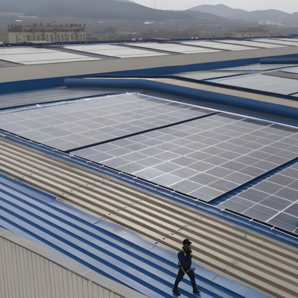 Soportes de montaje para paneles solares comerciales diseñados para techos metálicos, que ofrecen una fijación segura y una larga vida útil.